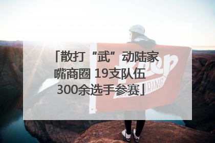散打“武”动陆家嘴商圈 19支队伍300余选手参赛