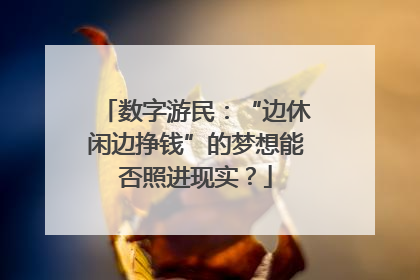 数字游民：“边休闲边挣钱”的梦想能否照进现实？