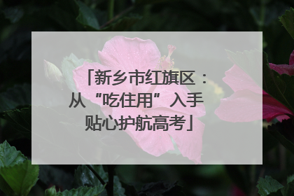 新乡市红旗区：从“吃住用”入手 贴心护航高考