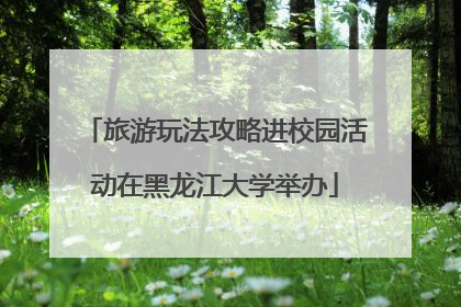 旅游玩法攻略进校园活动在黑龙江大学举办