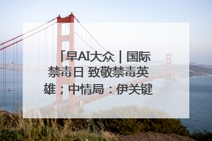 早AI大众｜国际禁毒日 致敬禁毒英雄；中情局：伊关键核设施被摧毁