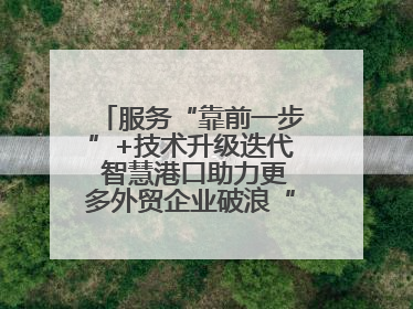 服务“靠前一步”+技术升级迭代 智慧港口助力更多外贸企业破浪“出海”