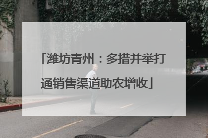 潍坊青州：多措并举打通销售渠道助农增收