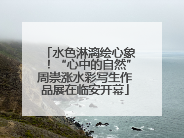 水色淋漓绘心象！“心中的自然”周崇涨水彩写生作品展在临安开幕