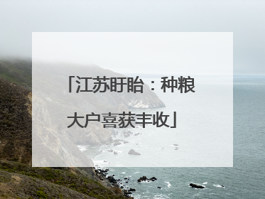 江苏盱眙：种粮大户喜获丰收