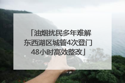 油烟扰民多年难解 东西湖区城管4次登门48小时高效整改