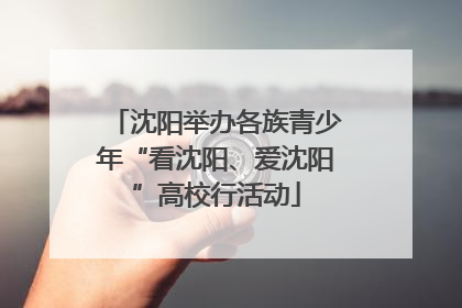 沈阳举办各族青少年“看沈阳、爱沈阳”高校行活动
