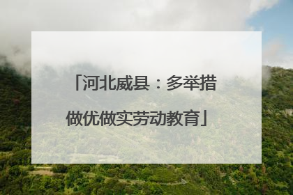 河北威县：多举措做优做实劳动教育