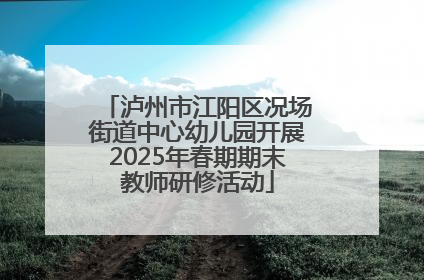 泸州市江阳区况场街道中心幼儿园开展2025年春期期末教师研修活动