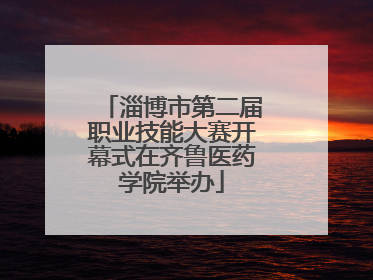 淄博市第二届职业技能大赛开幕式在齐鲁医药学院举办