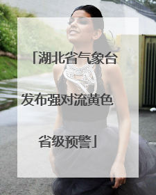 湖北省气象台发布强对流黄色省级预警