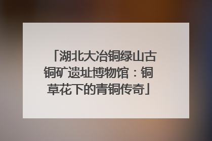 湖北大冶铜绿山古铜矿遗址博物馆：铜草花下的青铜传奇