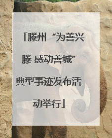 滕州“为善兴滕 感动善城”典型事迹发布活动举行