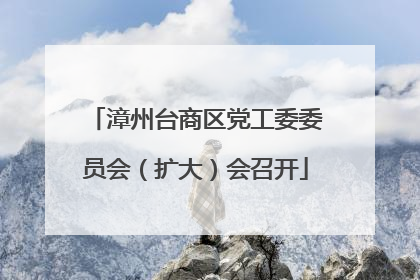 漳州台商区党工委委员会（扩大）会召开