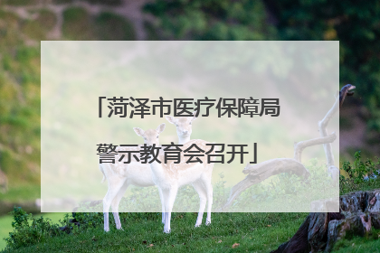 菏泽市医疗保障局警示教育会召开