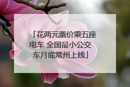 花两元票价乘五座电车 全国最小公交车月底常州上线