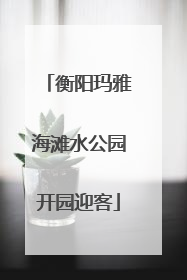 衡阳玛雅海滩水公园开园迎客
