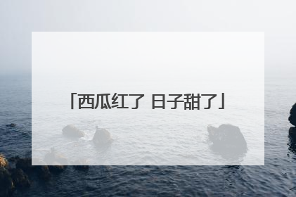 西瓜红了 日子甜了