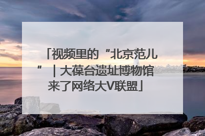 视频里的“北京范儿”｜大葆台遗址博物馆来了网络大V联盟