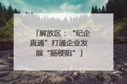 解放区：“纪企直通”打通企业发展“肠梗阻”