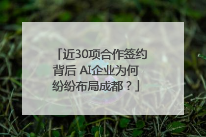 近30项合作签约背后 AI企业为何纷纷布局成都？