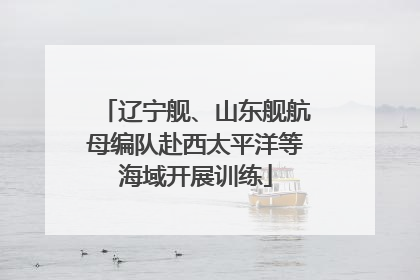 辽宁舰、山东舰航母编队赴西太平洋等海域开展训练
