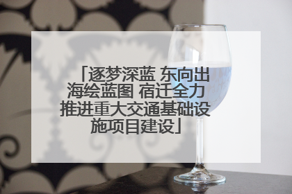 逐梦深蓝 东向出海绘蓝图 宿迁全力推进重大交通基础设施项目建设