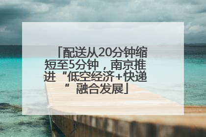 配送从20分钟缩短至5分钟，南京推进“低空经济+快递”融合发展