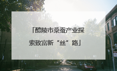 醴陵市桑蚕产业探索致富新“丝”路