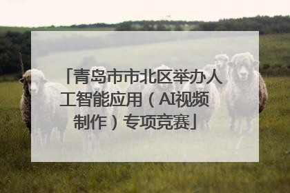 青岛市市北区举办人工智能应用（AI视频制作）专项竞赛