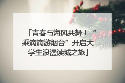 青春与海风共舞！“乘滴滴游烟台”开启大学生浪漫读城之旅