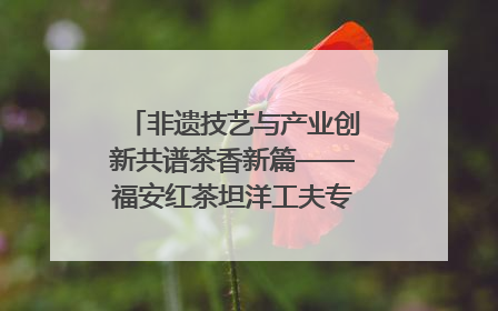 非遗技艺与产业创新共谱茶香新篇——福安红茶坦洋工夫专场推介会在京举办