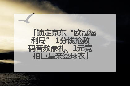 锁定京东“欧冠福利局” 1分钱抢数码音频豪礼、1元竞拍巨星亲签球衣