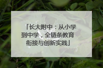 长大附中：从小学到中学，全链条教育衔接与创新实践