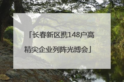 长春新区携148户高精尖企业列阵光博会