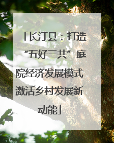 长汀县：打造“五好三共”庭院经济发展模式激活乡村发展新动能
