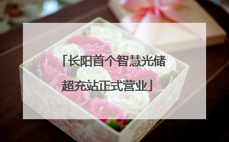 长阳首个智慧光储超充站正式营业