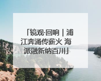 镜观·回响｜浦江奔涌传薪火 海派融新纳百川