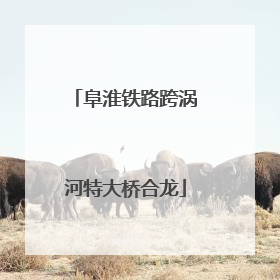 阜淮铁路跨涡河特大桥合龙