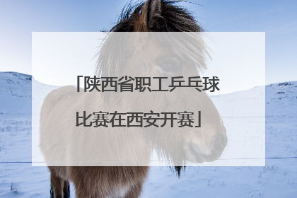 陕西省职工乒乓球比赛在西安开赛