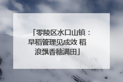 零陵区水口山镇：早稻管理见成效 稻浪飘香穗满田