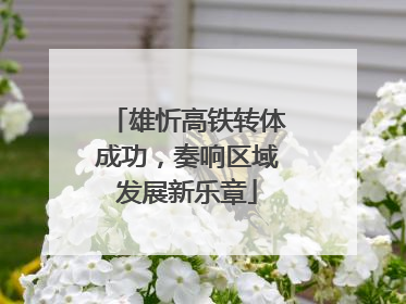 雄忻高铁转体成功，奏响区域发展新乐章