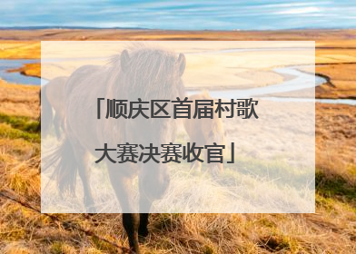 顺庆区首届村歌大赛决赛收官