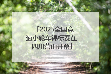 2025全国竞速小轮车锦标赛在四川营山开幕
