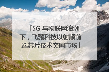 5G 与物联网浪潮下，飞骧科技以射频前端芯片技术突围市场